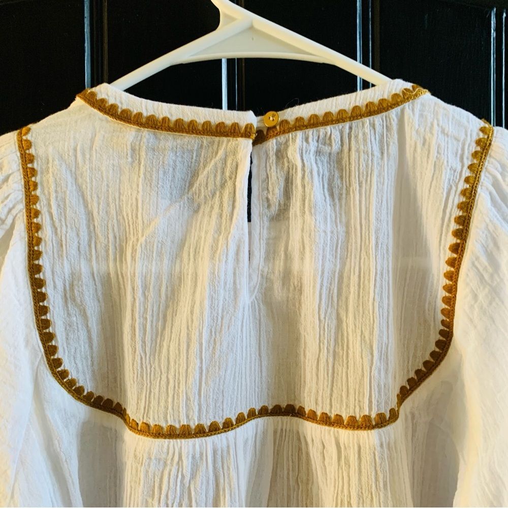 SCOTCH & SODA Embroidered Organic Cotton Blouse | Size 34 | XS - Picture 3 of 7